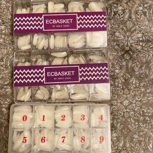 3 packs of nails  2 are ECBasket by Nail Gaga